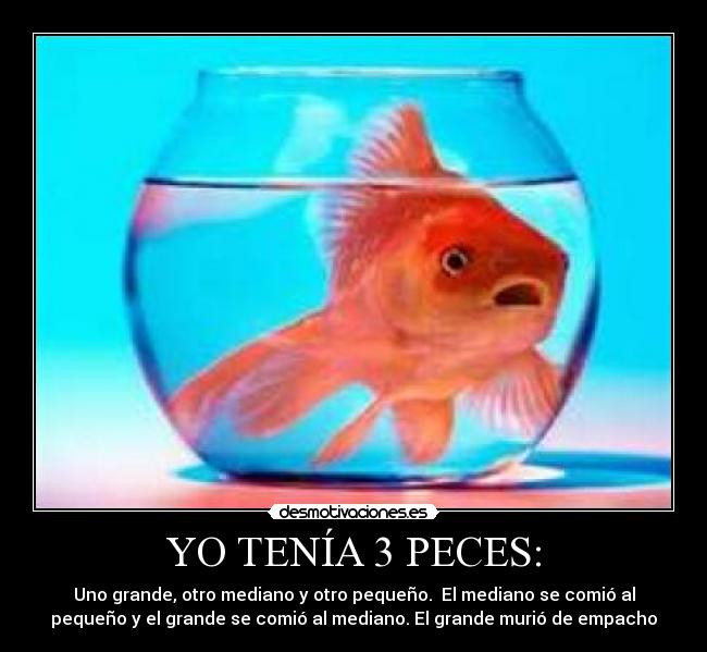 YO TENÍA 3 PECES: - 