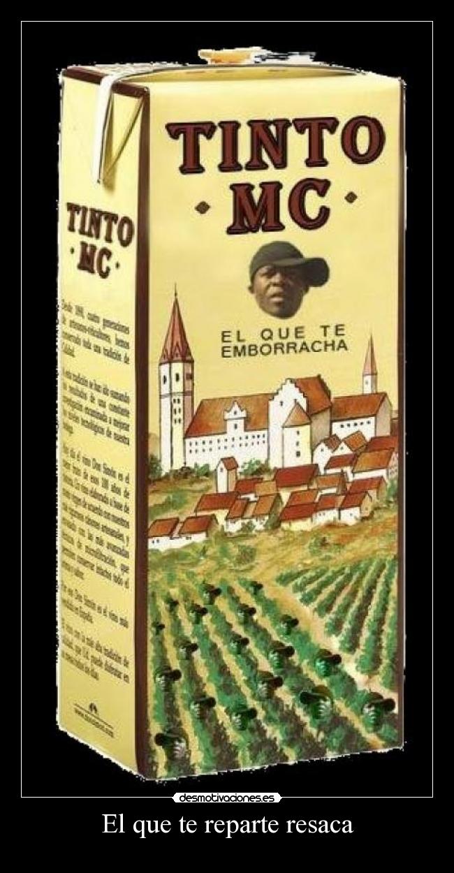 El que te reparte resaca -