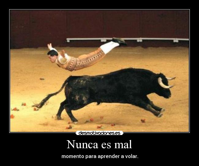 Nunca es mal - momento para aprender a volar.