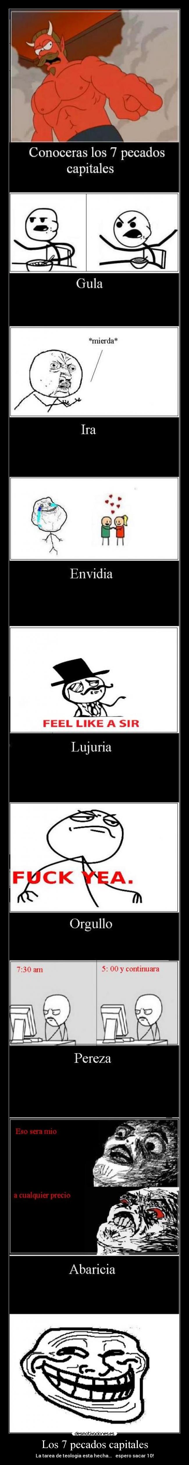 Los 7 pecados capitales -