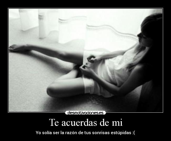Te acuerdas de mi -