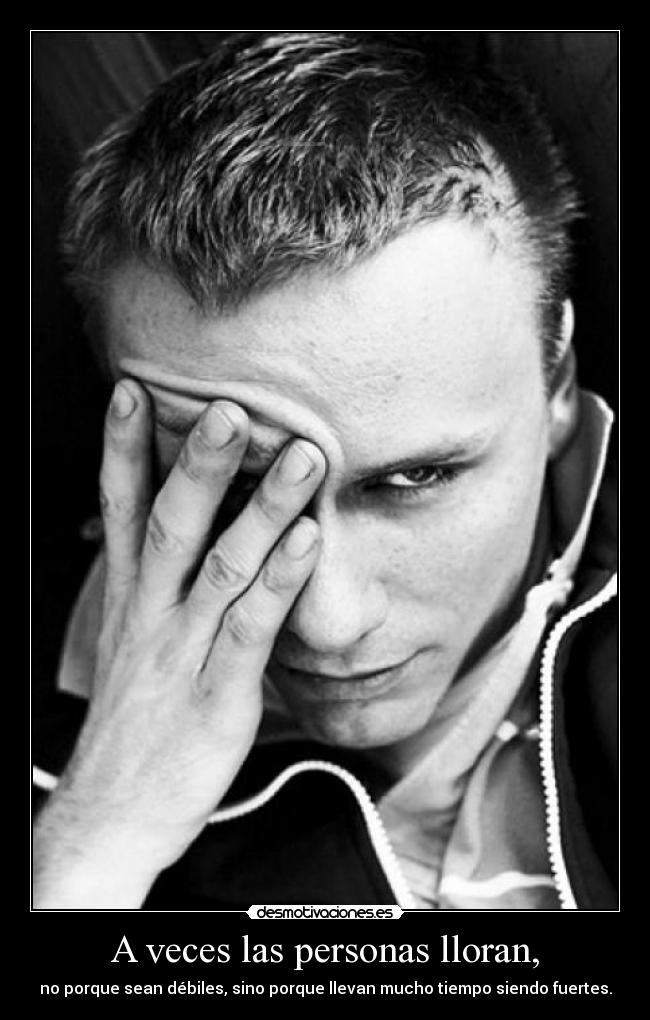 A veces las personas lloran, - 