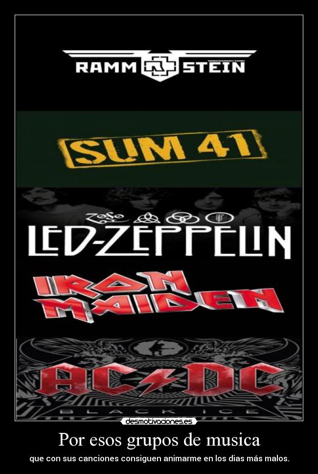 Por esos grupos de musica -