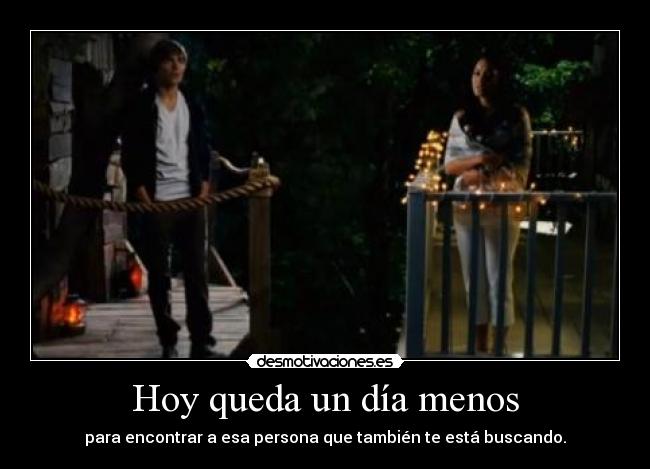 Hoy queda un día menos -