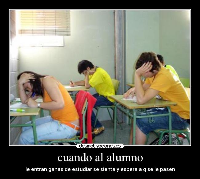 cuando al alumno - 