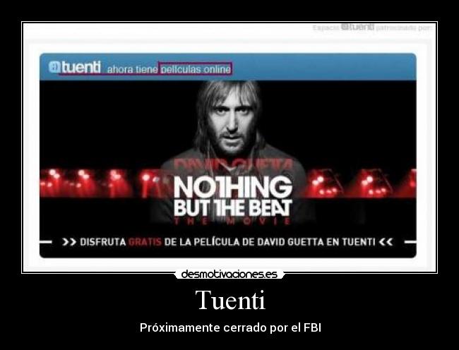 Tuenti - Próximamente cerrado por el FBI