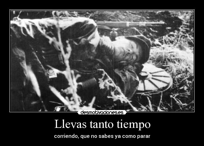 Llevas tanto tiempo -