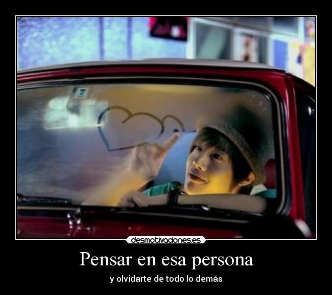 Pensar en esa persona -