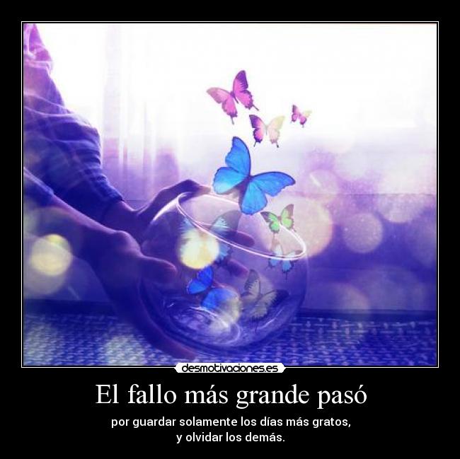 El fallo más grande pasó -