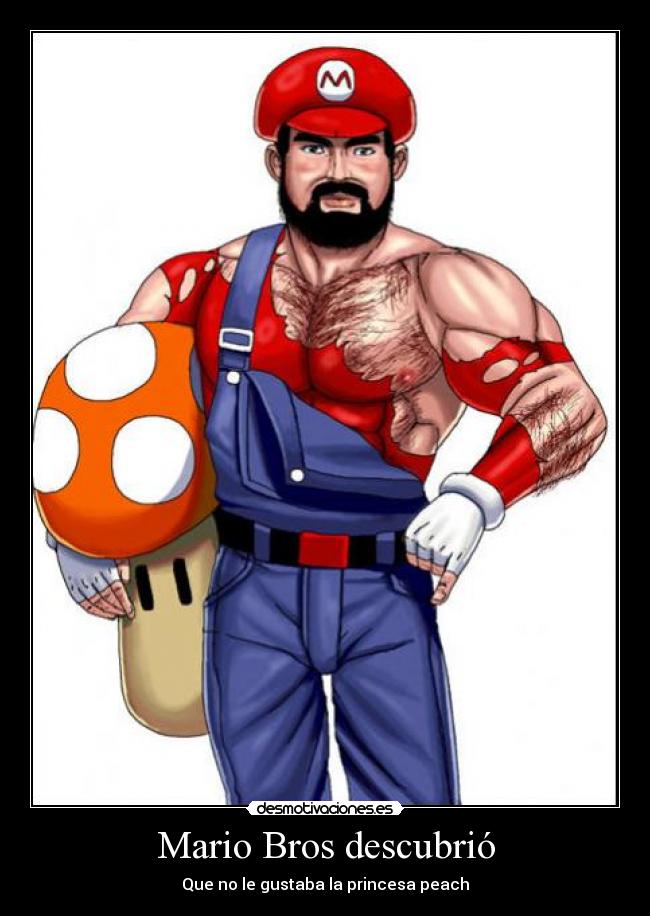 Mario Bros descubrió - Que no le gustaba la princesa peach
