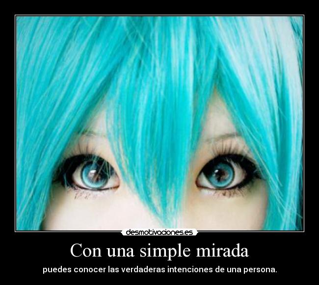 Con una simple mirada -