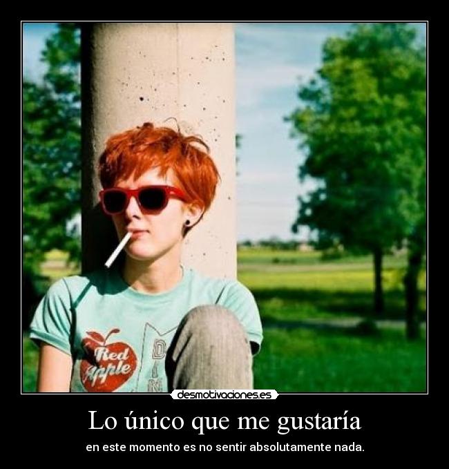 Lo único que me gustaría -