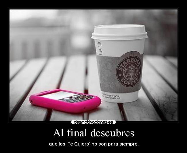 Al final descubres -