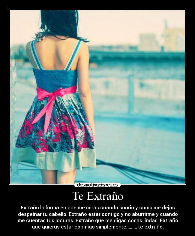 Te Extraño -