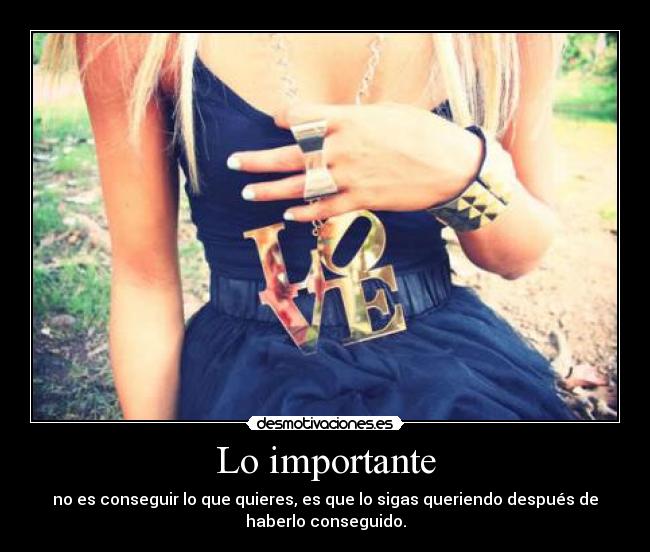 Lo importante - 