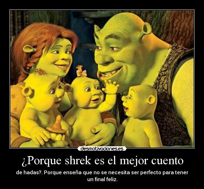 ¿Porque shrek es el mejor cuento -