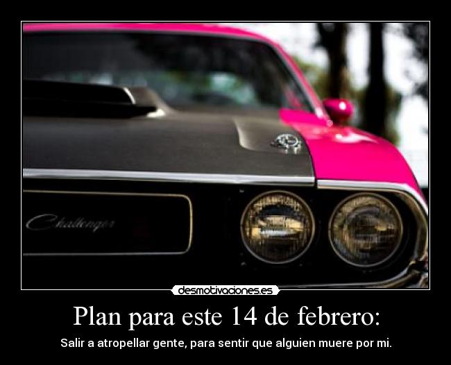 Plan para este 14 de febrero: -