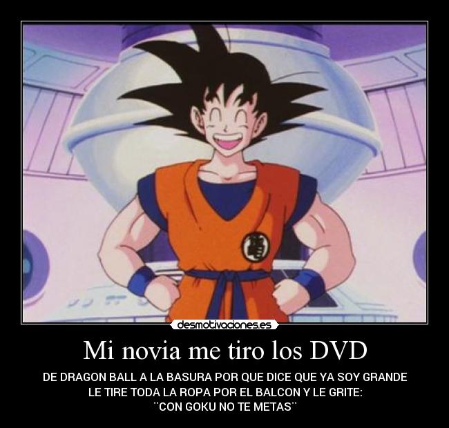 Mi novia me tiro los DVD -