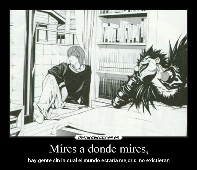 carteles light yagami death note ryuk desmotivaciones