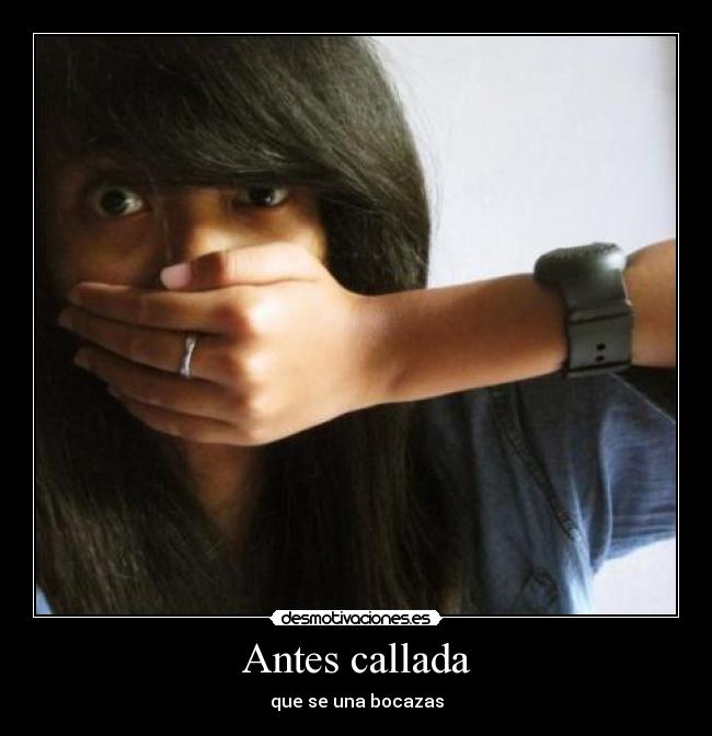 carteles chica silencio cute desmotivaciones