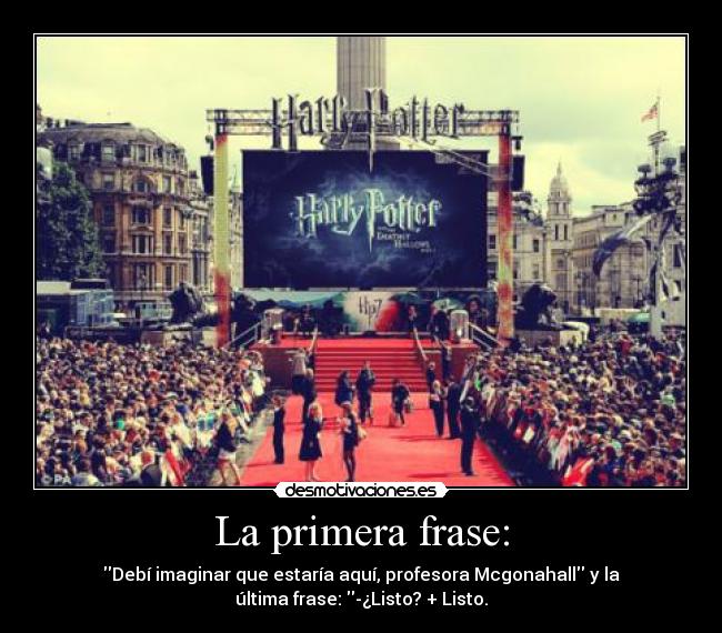 carteles harry potter primera ultima frase desmotivaciones