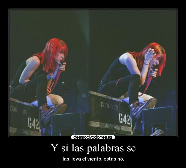 Y si las palabras se - 