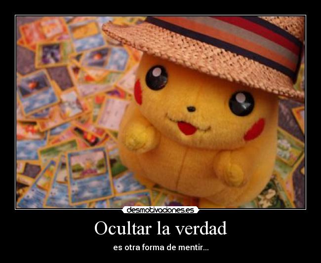 Ocultar la verdad -