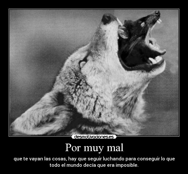 Por muy mal -