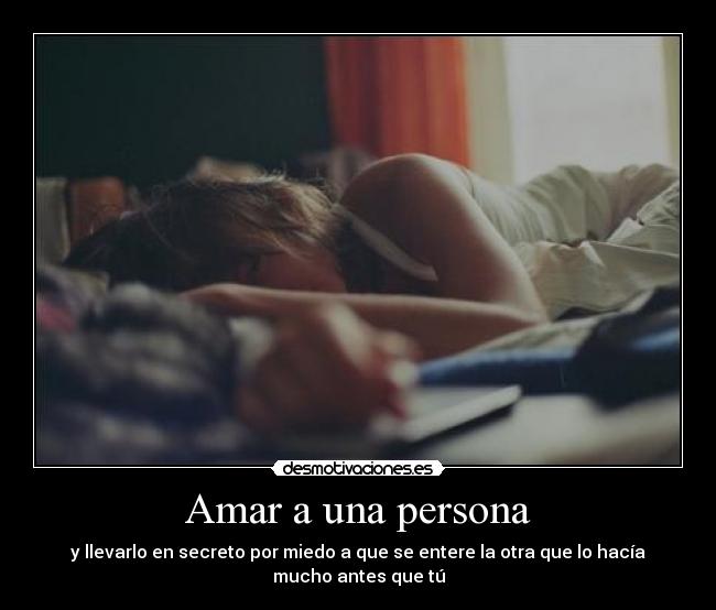 Amar a una persona -