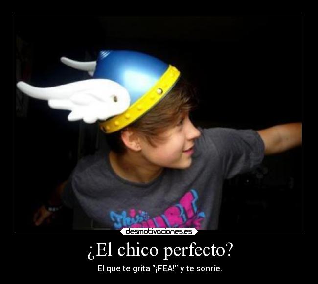 ¿El chico perfecto? - El que te grita ¡FEA! y te sonríe.