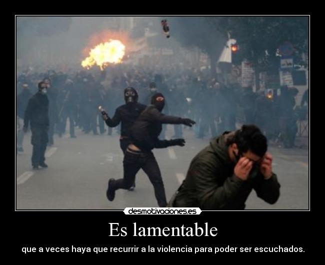 Es lamentable -