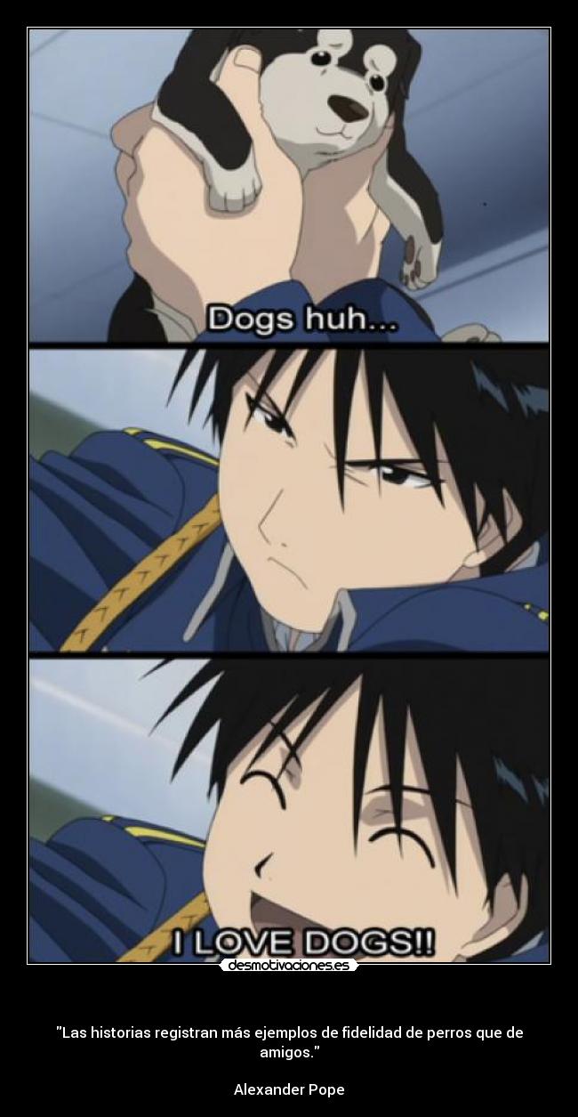 - Las historias registran más ejemplos de fidelidad de perros que de amigos.
Alexander Pope