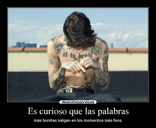 Es curioso que las palabras - 