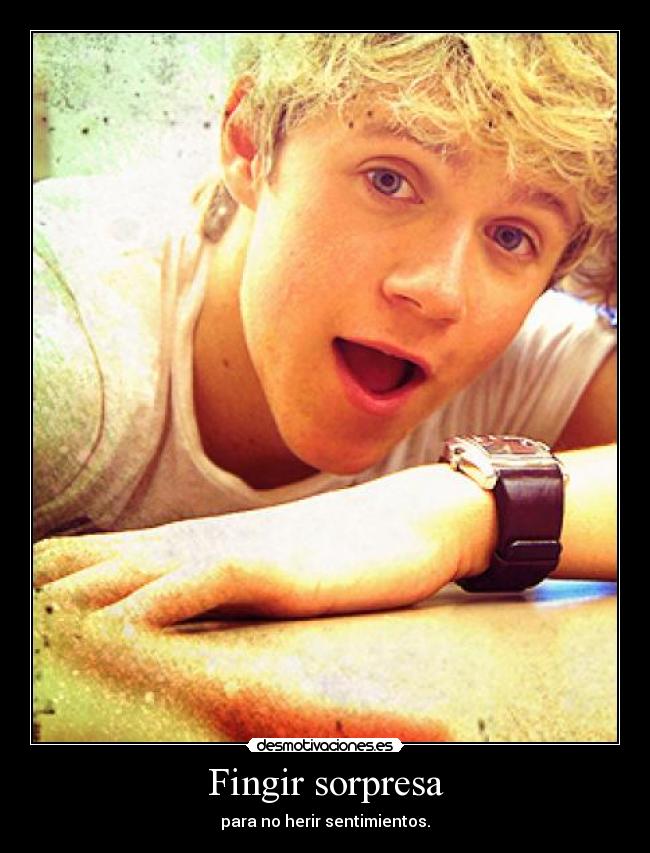Fingir sorpresa -