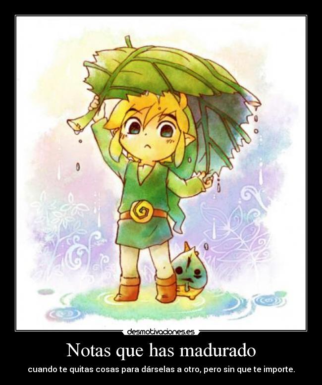 Notas que has madurado - 