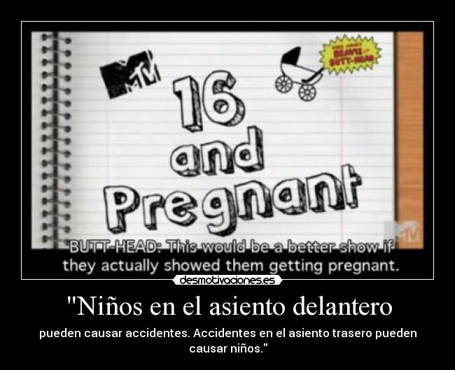 Niños en el asiento delantero -