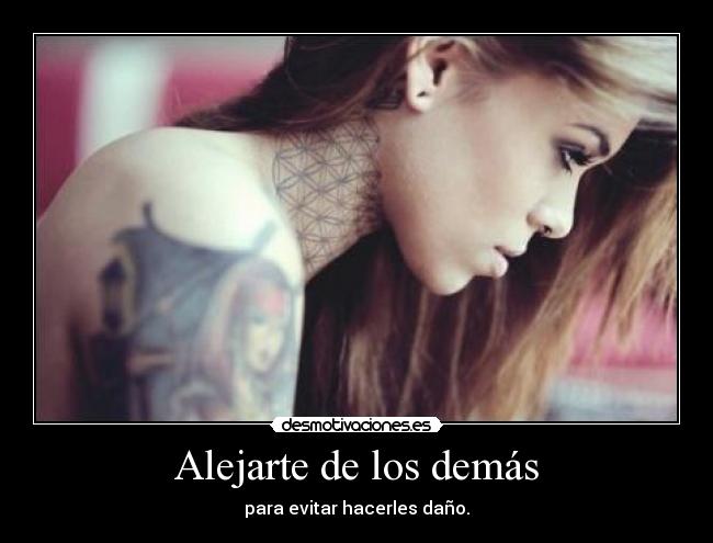 Alejarte de los demás -