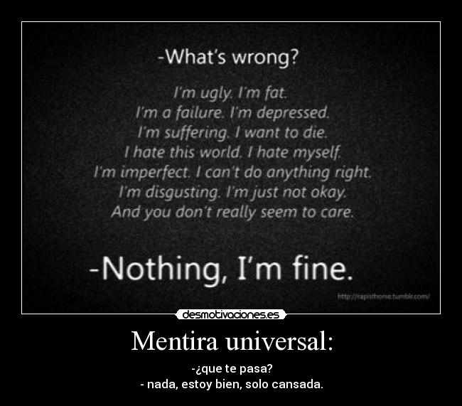 Mentira universal: - 