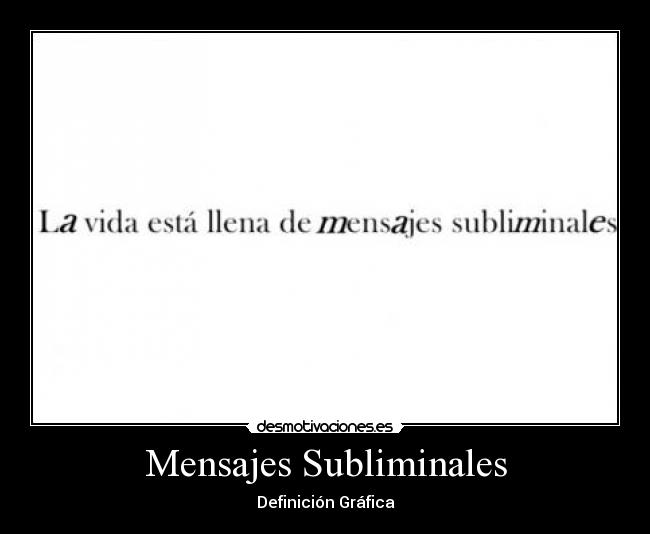 Mensajes Subliminales - 