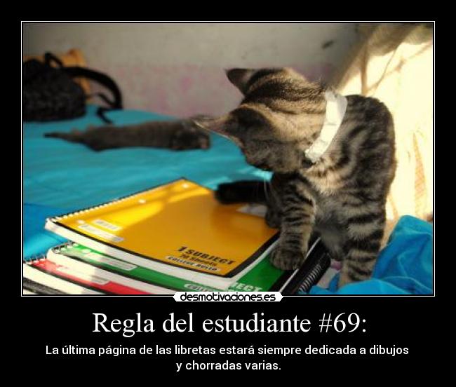 Regla del estudiante #69: - 