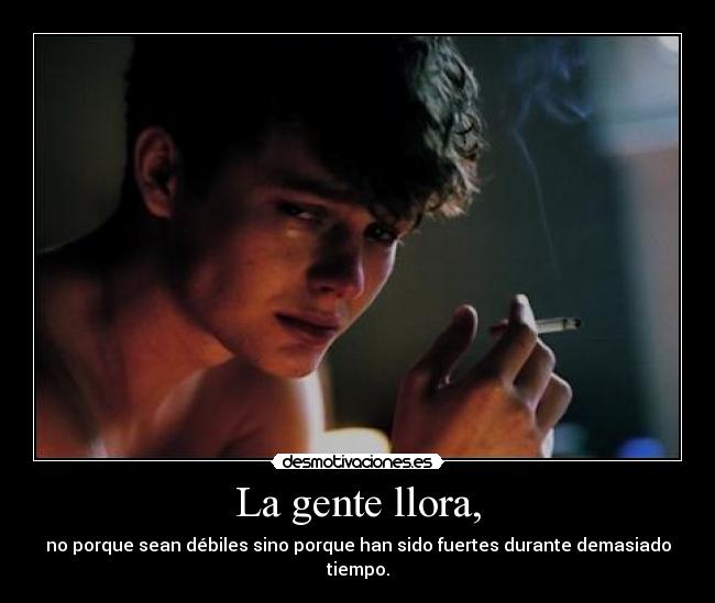 La gente llora, - 