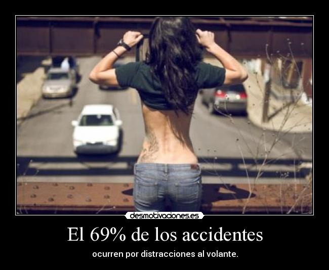 El 69% de los accidentes -