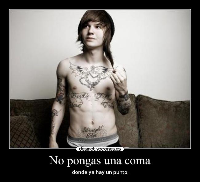 No pongas una coma - 