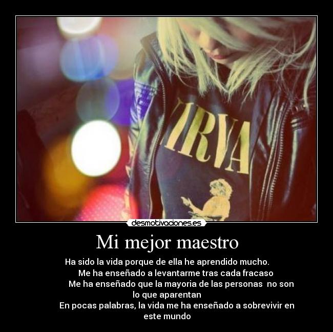 Mi mejor maestro -