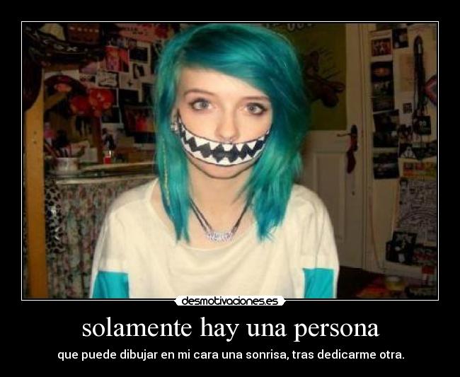 solamente hay una persona -