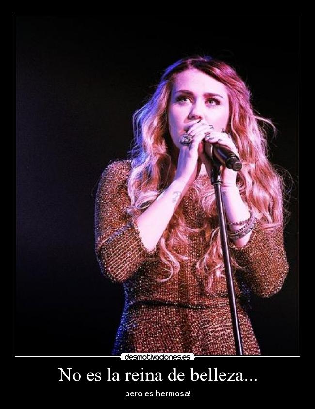 No es la reina de belleza... - pero es hermosa!