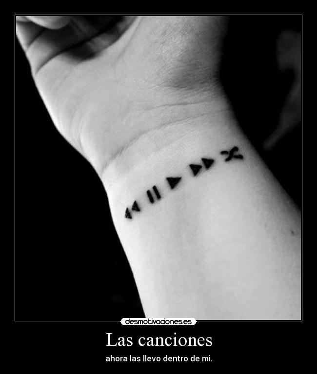 Las canciones - ahora las llevo dentro de mi.