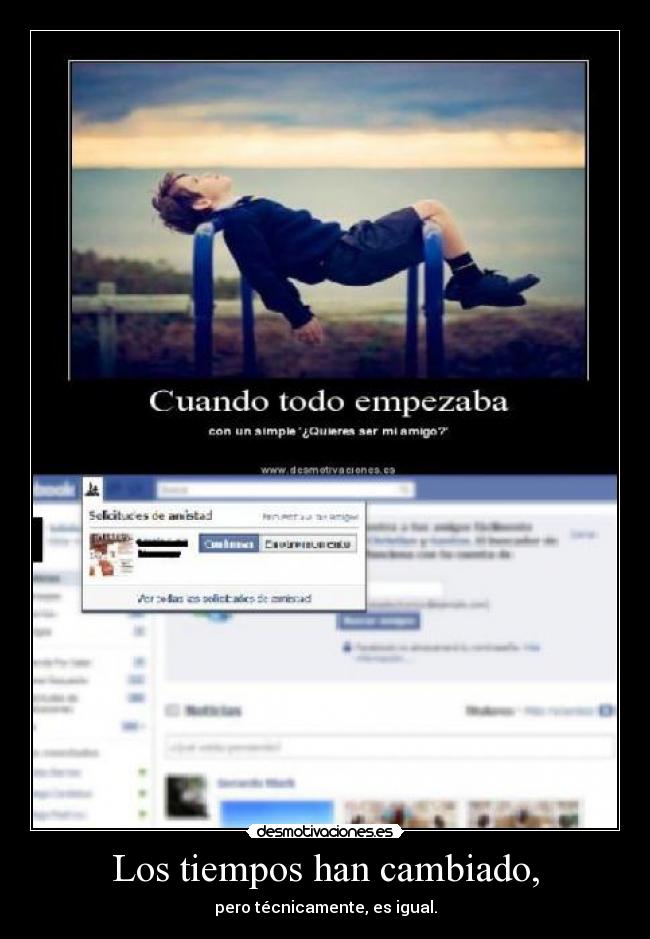 carteles tiempo facebook tuenti peticion amistad desmotivaciones
