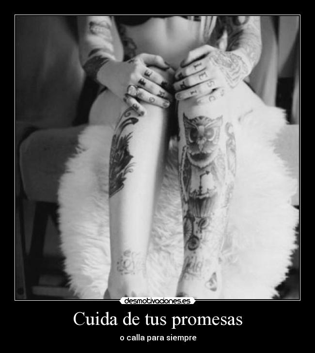 Cuida de tus promesas -