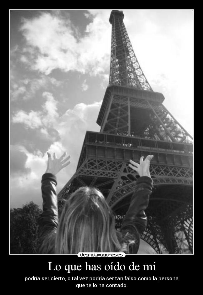 Lo que has oído de mí -